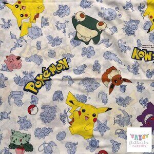 Vintage Twin Sheet Set with Pokemon, pocket‎ monsters, Springs, 1998 Nintendo